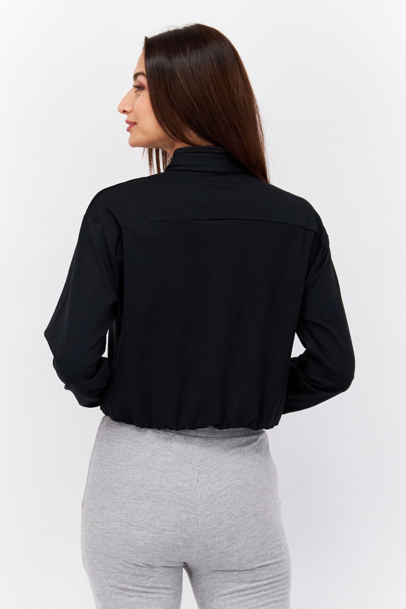 PUMA سويت شيرت رياضي نسائي مناسب للتدريب، أسود - Image 2